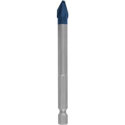 Primo piano di un trapano a metallo con testa blu, adatto per forare con precisione materiali duri.
