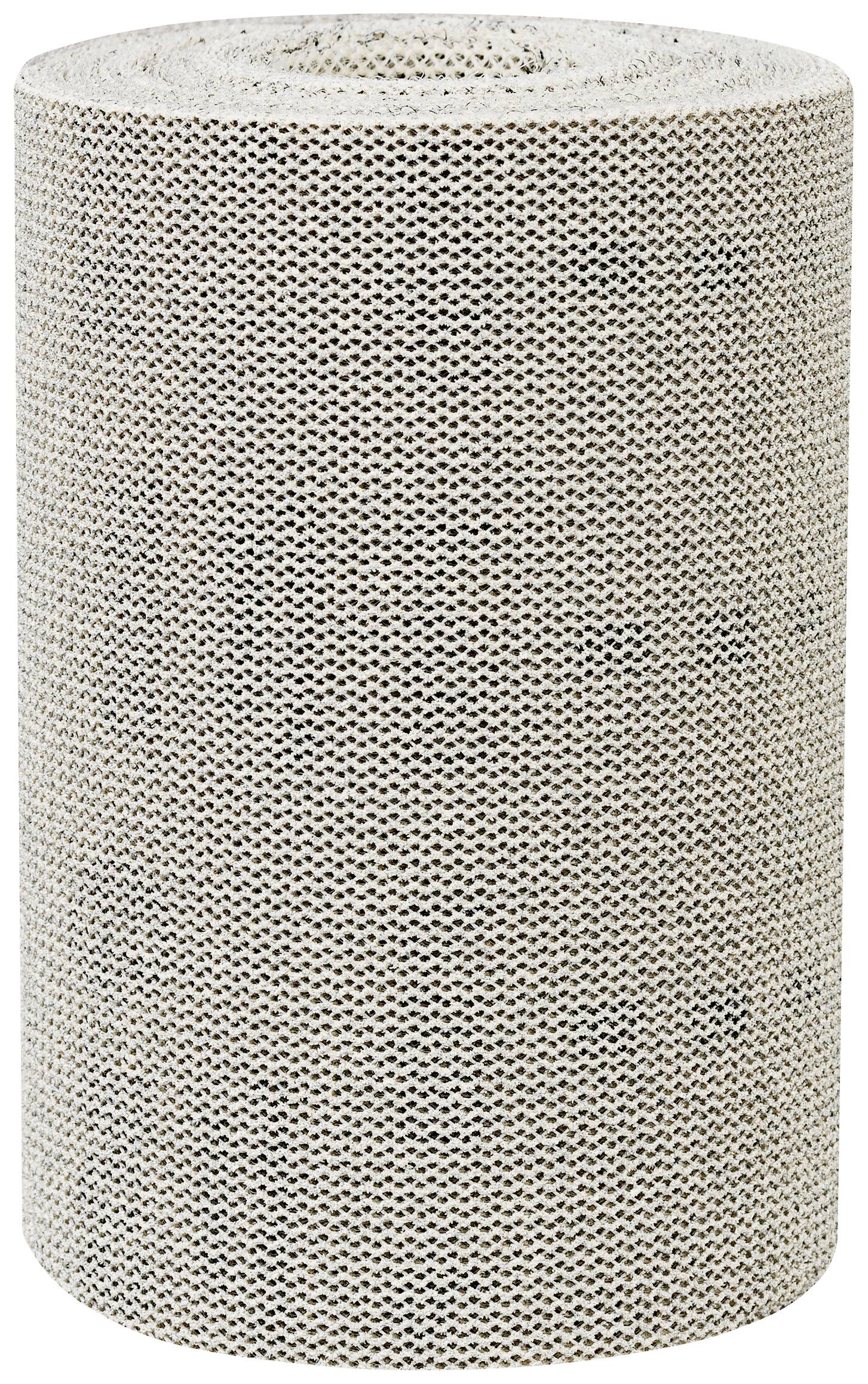 Una colonna cilindrica verticale in sisal marrone e beige, per gatti da graffiare e arrampicare.