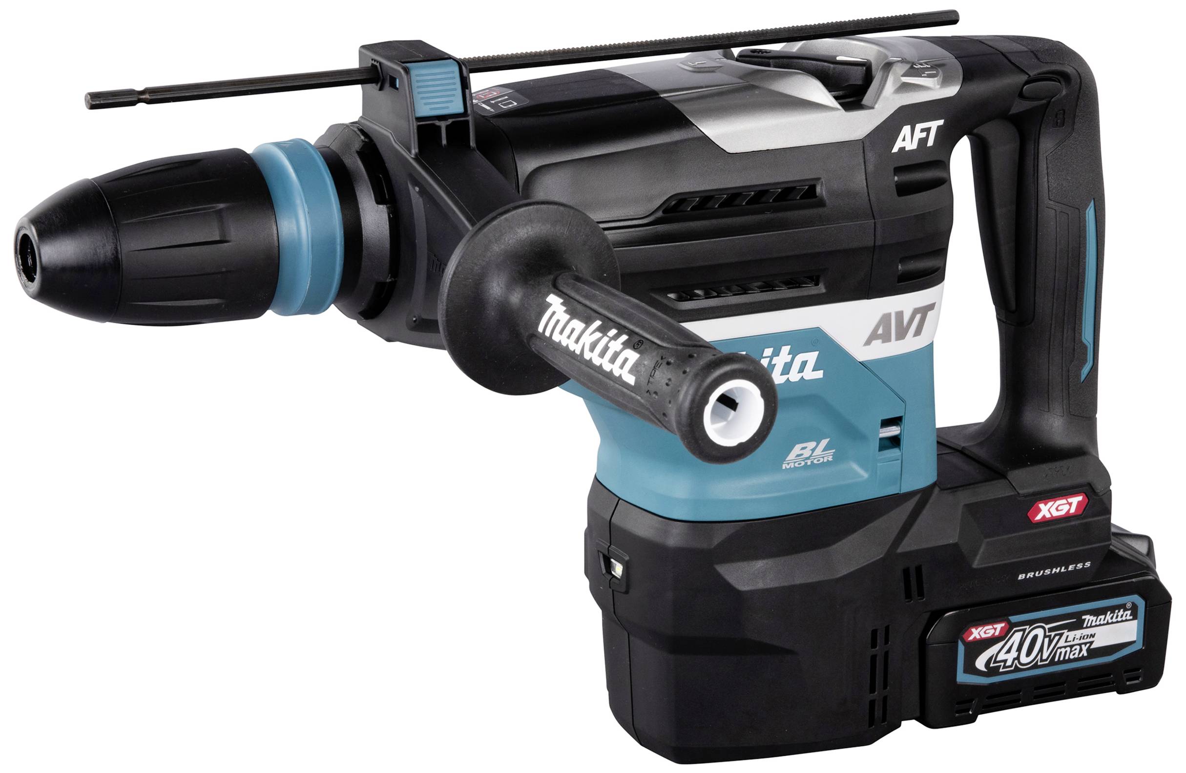 Makita HR005GM202 SDS-Max-Martello combinato a batteria 40 V 4 Ah Li-Ion incl. seconda batteria, incl. caricabatterie, incl. valigia