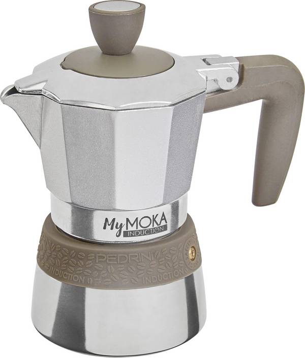 Pedrini - MyMoka alluminio acciaio inox induzione lucido/blu scuro 2 tazze