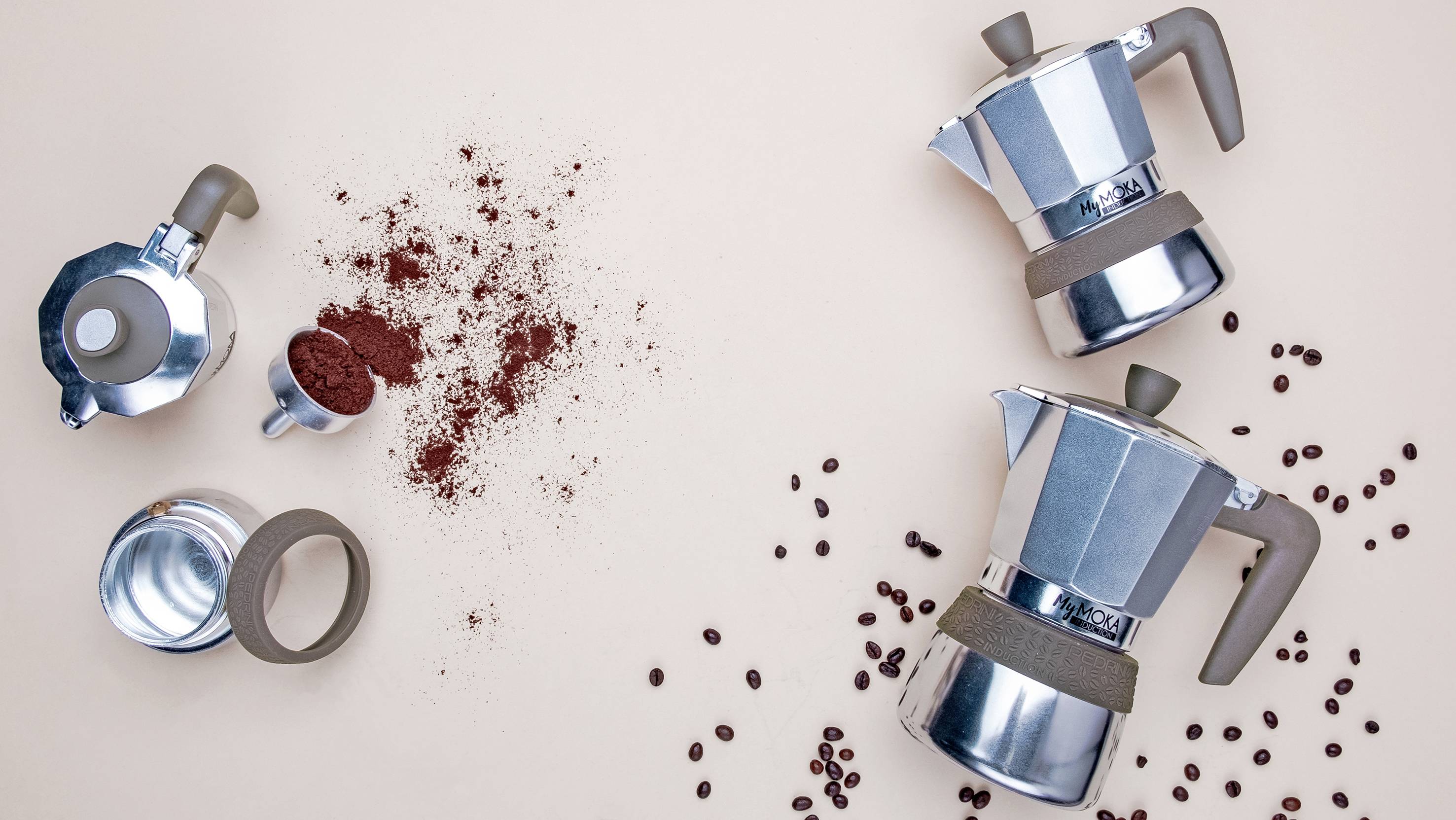 Pedrini - MyMoka alluminio acciaio inox induzione lucido/blu scuro 2 tazze-1
