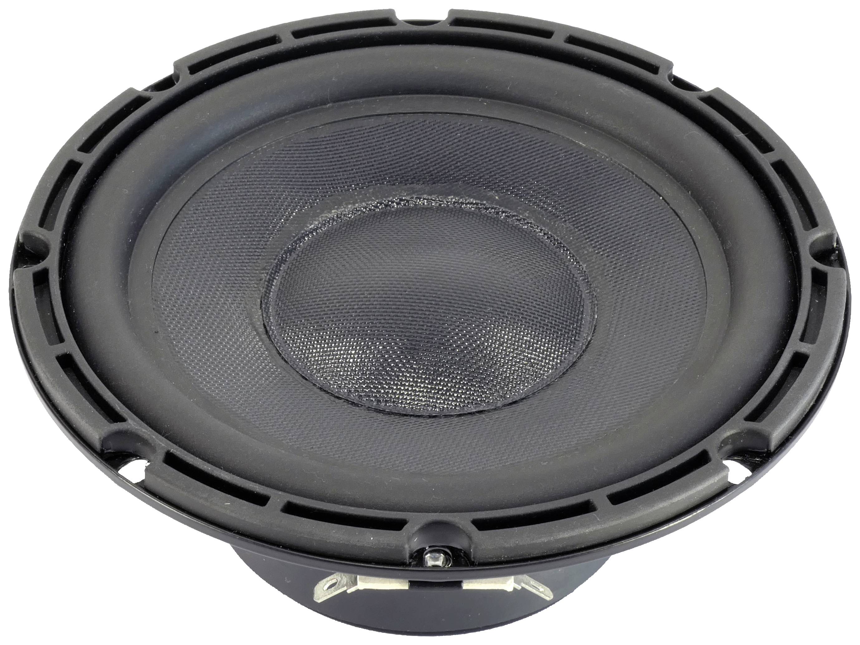 Un altoparlante nero utilizzato per l'output audio in dispositivi elettronici.