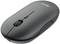 Mouse wireless nera con superficie liscia e rotella di scorrimento, ideale per l'uso quotidiano con laptop o PC.