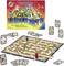 Gioco da tavolo 'Il Labirinto Pazzo' con labirinto modificabile. Le pedine si muovono per raggiungere i tesori. Obiettivo: raccogliere più tesori possibile.