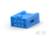 Connettore elettronico blu con multiple spine di collegamento, idoneo all'inserimento in un corrispondente alloggiamento.