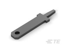 Una chiave inglese grigia, piatta, rettangolare con un foro a un'estremità e una breve leva dall'altra, su sfondo bianco.