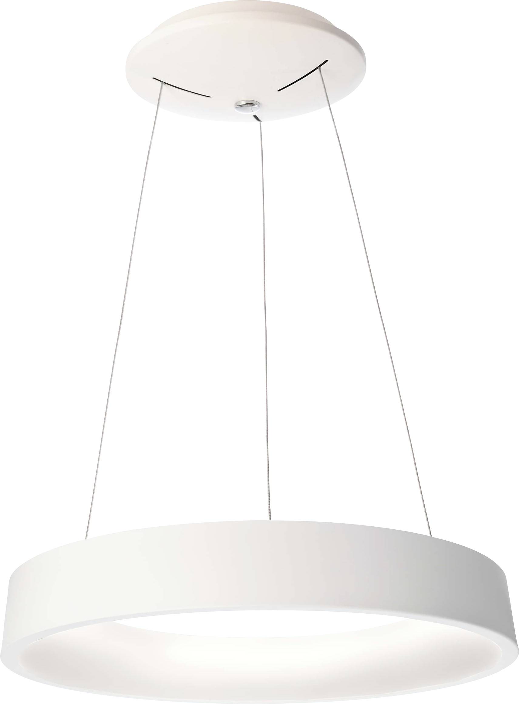 SCULPTORIS 60 Lampadario moderno cerchio bianco LED 40W lampada pendente luce diffusa tavolo cucina 230V 60cm 3000K