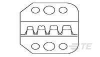 Schema di un collegamento elettrico con più aperture e una struttura nervata centrale per la stabilità meccanica.