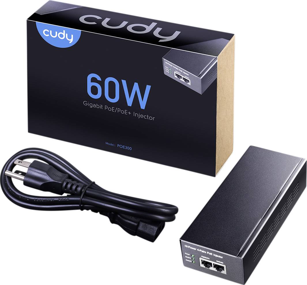 cudy POE300 Iniettore PoE 1 GBit/s IEEE 802.3at (25.5 W), IEEE 802.3af (12.95 W)-2