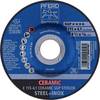 PFERD TOOLS 62100115 E 115-4,1 CERAMIC SGP STEELOX Disco di sgrossatura con centro depresso Diametro 115 mm Ø foro 22.23 mm Acciaio inox, Acciaio 10 pz.