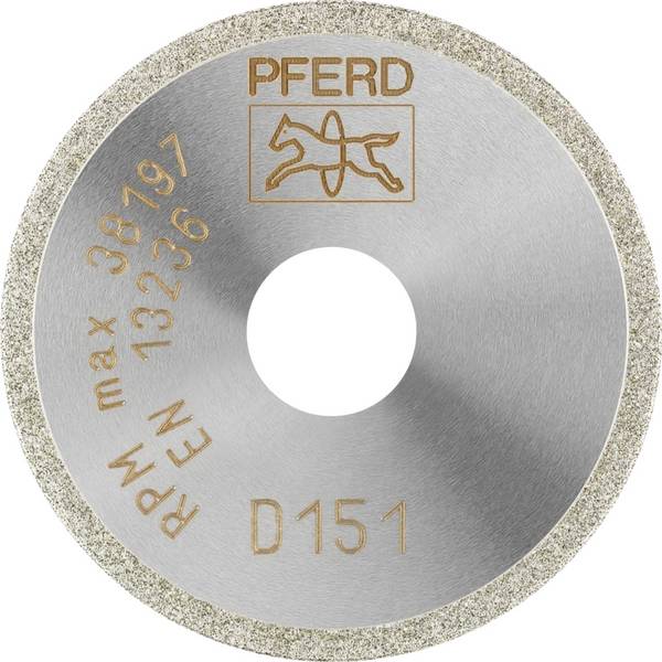 PFERD TOOLS 68404015 D1A1R 40-1-10 D 151 GAD Disco diamantato Diametro 40 mm Ø foro 10 mm Duroplast, Vetro, Metallo temprato, Materiale abrasivo, Ceramica tecnica 1 pz.