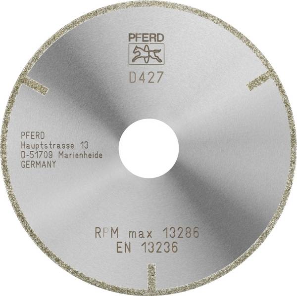 PFERD TOOLS 68411238 D1A1R 115-2-22,23 D 427 GAG Disco diamantato Diametro 115 mm Ø foro 22.23 mm Duroplast, Ceramica tecnica 1 pz.