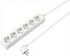 Sygonix SY-4890994 Multipresa 6 scomparti Bianco Schuko 1 pz.