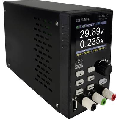 VOLTCRAFT DSP-3005V SE Alimentatore da laboratorio regolabile  0 - 30 V 0 - 5 A 150 W USB  Controllo remoto Num. uscite 