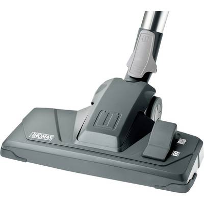 Bocchetta dell'aspirapolvere in primo piano, adatta per tappeti e pavimenti duri.