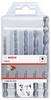 Bosch Accessories HEX-5 2608841654 Kit punte per calcestruzzo 4 mm, 5 mm, 6 mm, 8 mm, 10 mm Alberino esagonale 5 pz.