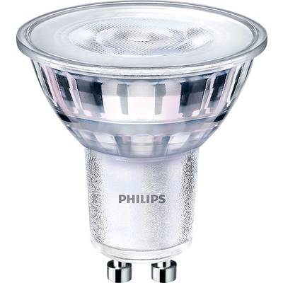 Lampadina LED Philips con attacco GU10, adatta per l'illuminazione a risparmio energetico.