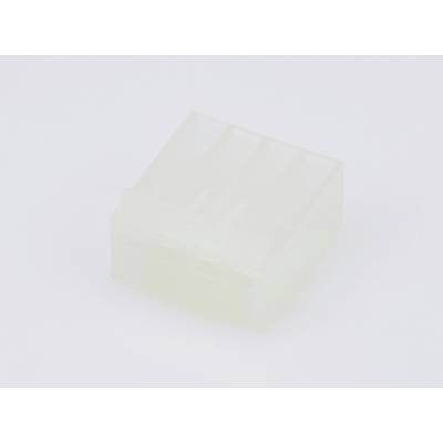 Un connettore bianco in plastica con più aperture, idoneo per il collegamento di cavi elettrici.