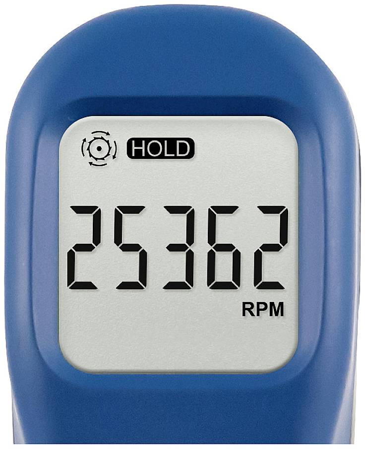 Contagiri digitale con display. Viene visualizzato il valore '25362 RPM'. In alto a sinistra simbolo e la parola 'HOLD'.