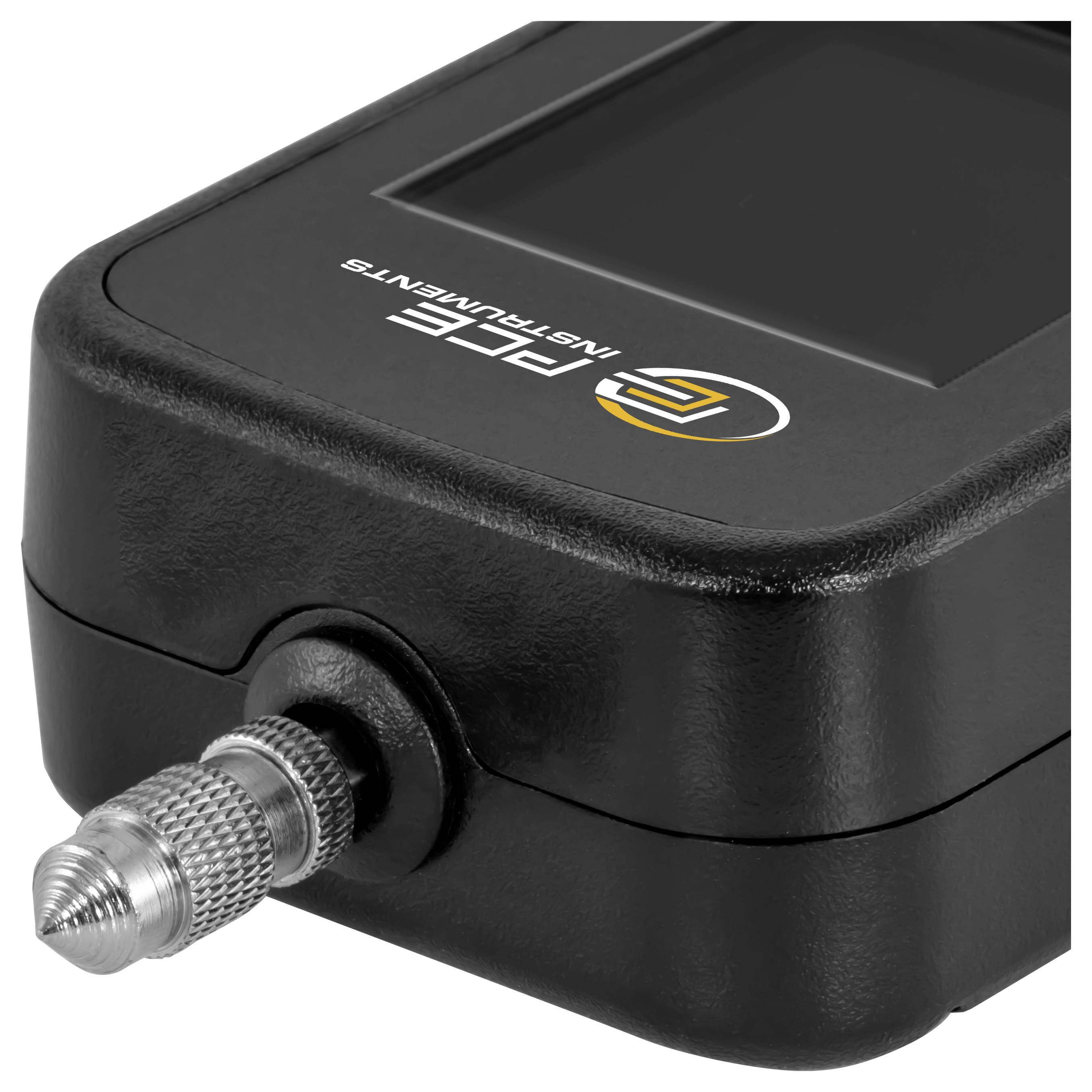 Strumento manuale nero con punta a sonda in metallo e logo "IFE Instruments" sulla parte superiore, mostrato in primo piano su sfondo bianco.