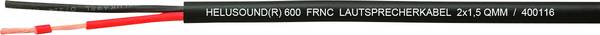 Cavo per altoparlanti 2 x 4 mm² Nero HELU 400118 500 m