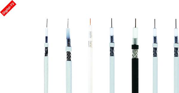 HELU 400197 Cavo coassiale Diam. est.: 6.80 mm  75 Ω  Nero 100 m