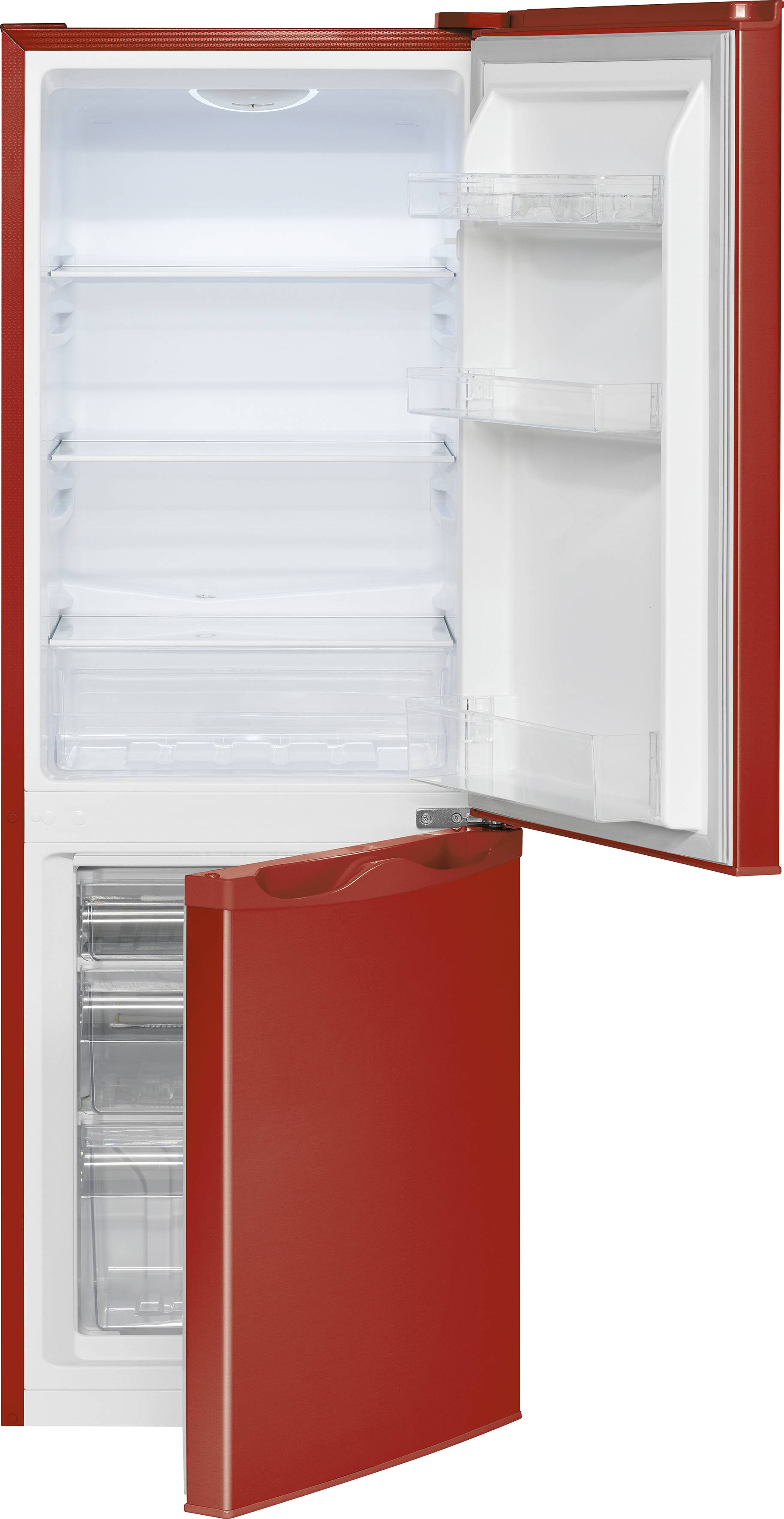 Bomann KG 320.2 Combinazione frigo-congelatore ERP: E (A - G) 175 l Rosso-1