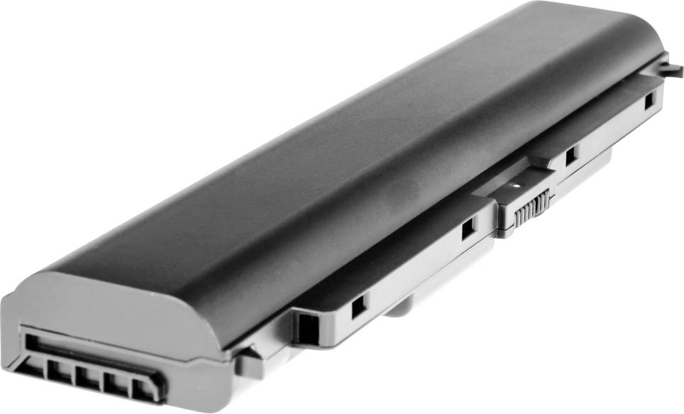 Una batteria per laptop di forma rettangolare.