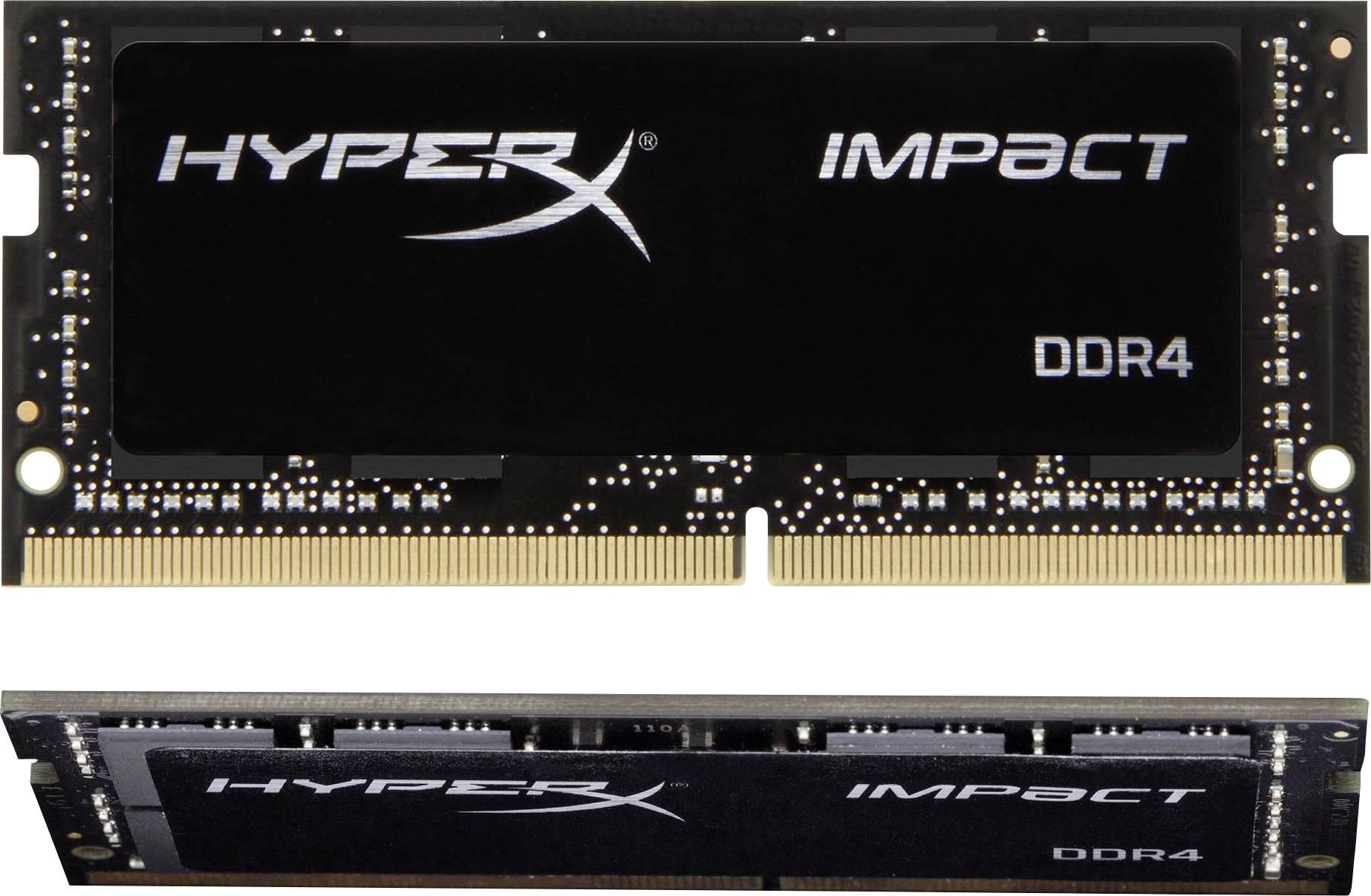 Un modulo RAM di HyperX, modello Impact DDR4, viene mostrato. È un importante componente di memoria per migliorare le prestazioni dei computer.