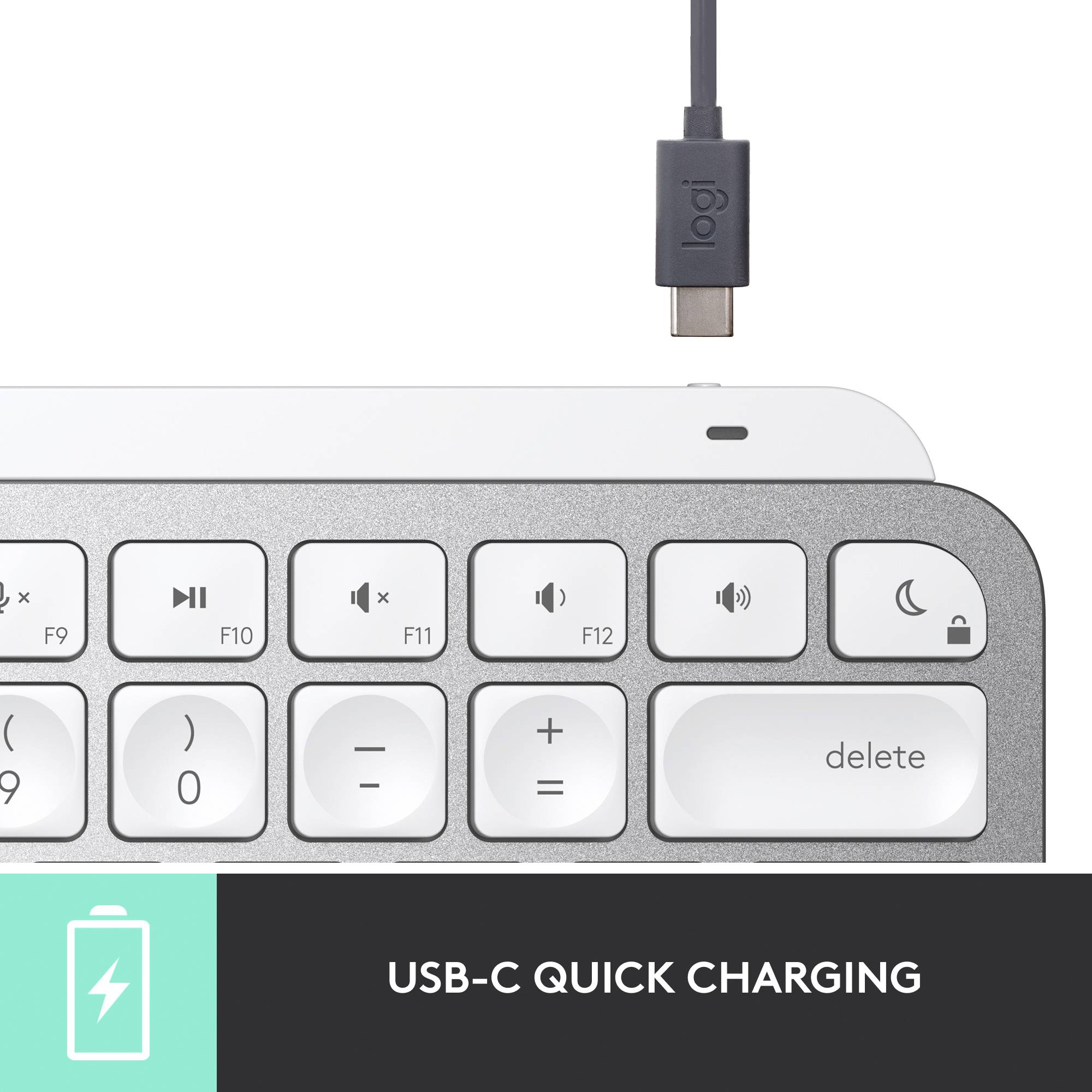 Logitech Logitech MX Keys Mini for Mac - Tastatur - hinterleuchtet Bluetooth® Tastiera Tedesco, QWERTZ Multicolore-12