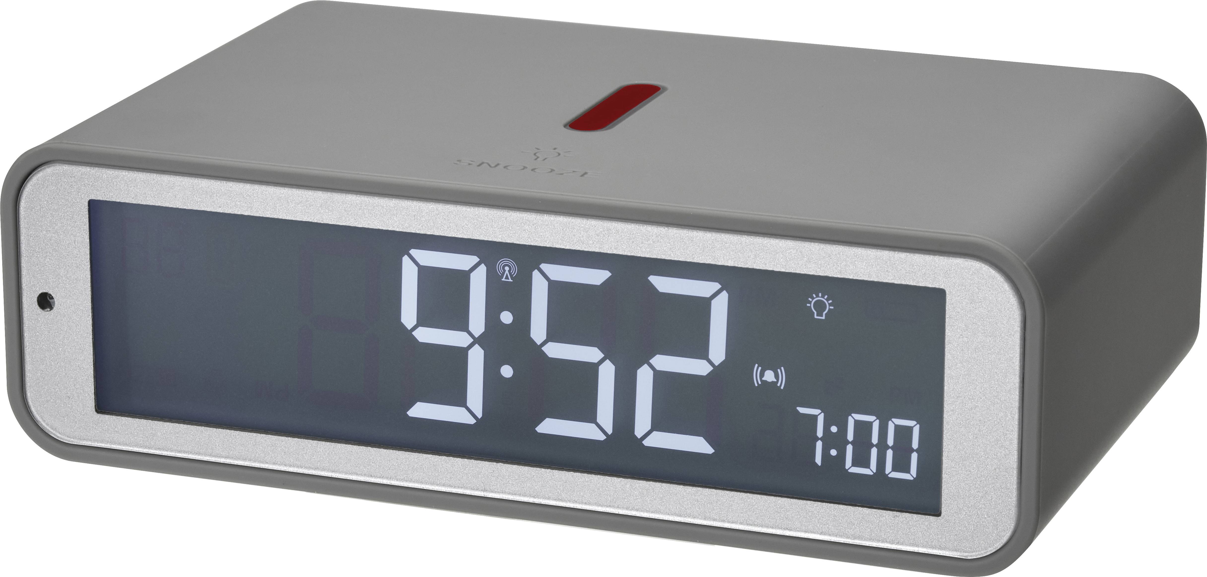 TFA Dostmann 60.2560.15 Radiocontrollato Sveglia Grigio Tempi di allarme 1-1