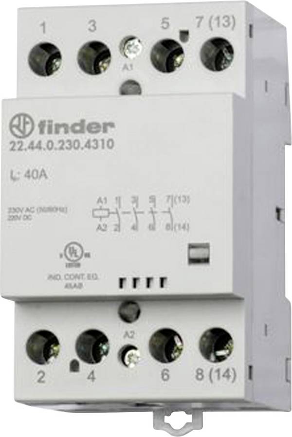 Finder 22.44.0.230.4610 Contattore d'installazione 2 NC, 2 NA 440 V/AC 1 pz.