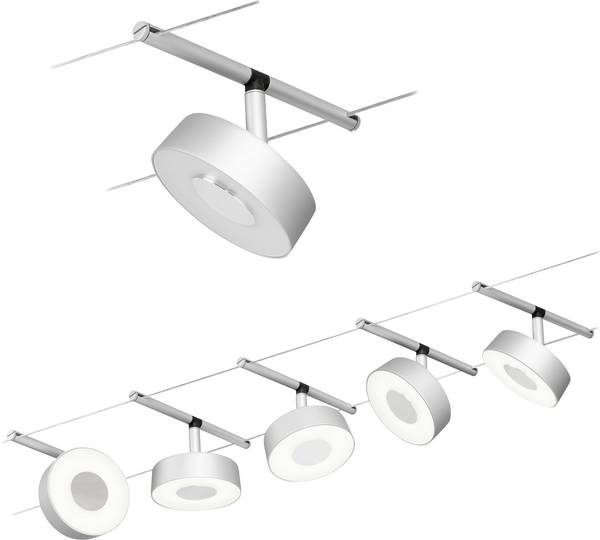 Paulmann WS DC Circle Sistema di illuminazione completo su cavo      Cromo (opaco), Cromo