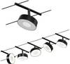 Paulmann WS DC Circle Sistema di illuminazione completo su cavo Nero (opaco), Cromo