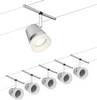 Paulmann WireDC Set Cone Sistema di illuminazione base su cavo GU5.3 Cromo (opaco), Cromo