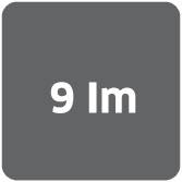 '9 1m' in caratteri neri su sfondo grigio.