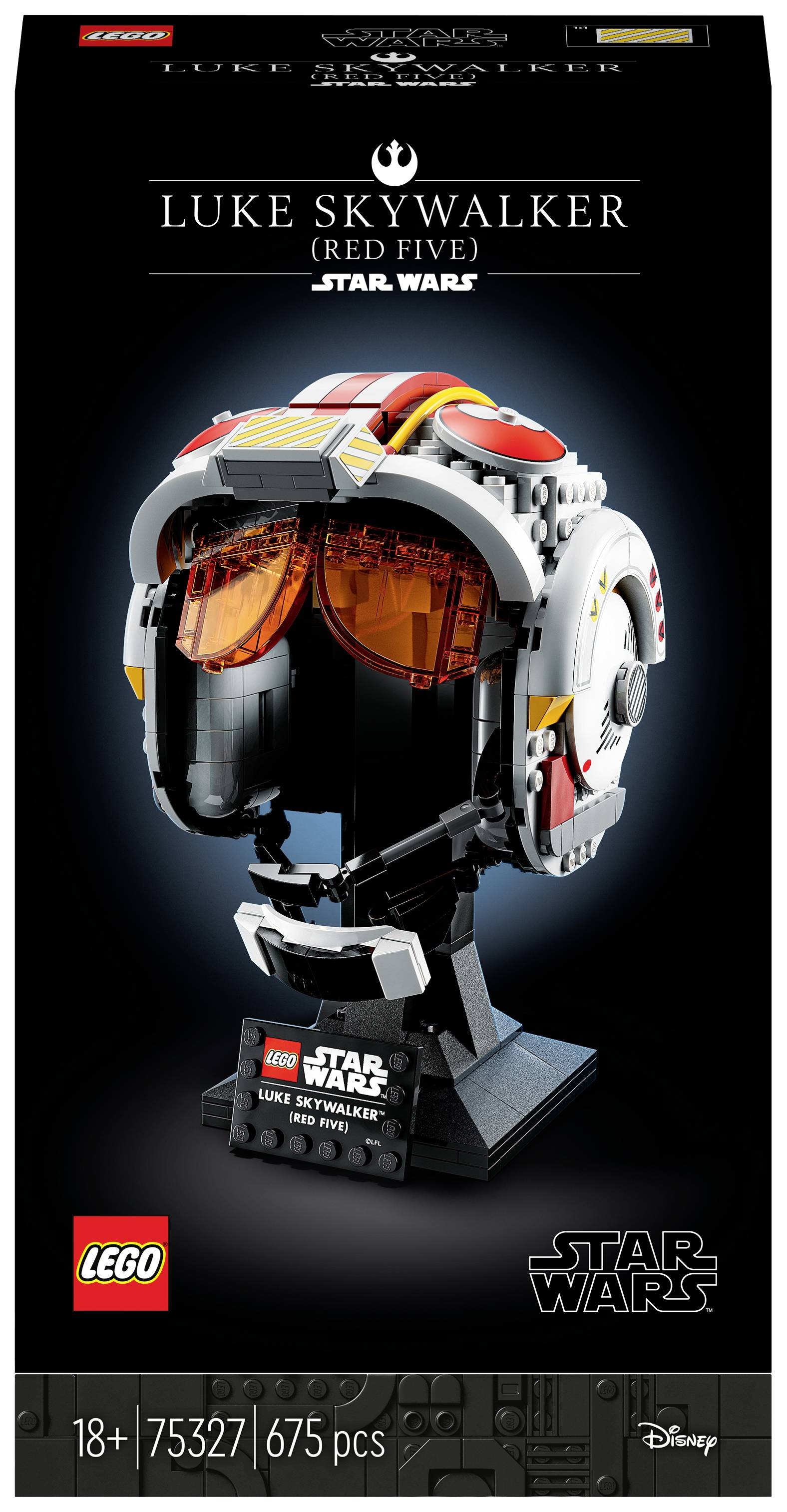 Lego 75327 - casco di luke skywalker (red five) - star wars