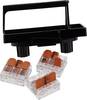 Wiska SP-KT-W 221/CSM-3x221-413 22001114 Staffa a morsetto senza alogeni Plastica Nero 1 pz. Pezzo
