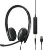 EPOS Headset Telefono Cuffie On Ear via cavo Stereo Multicolore Eliminazione del rumore regolazione del volume, Muto