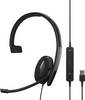EPOS 1000899 Telefono Cuffie On Ear via cavo Mono Nero Eliminazione del rumore regolazione del volume, Muto