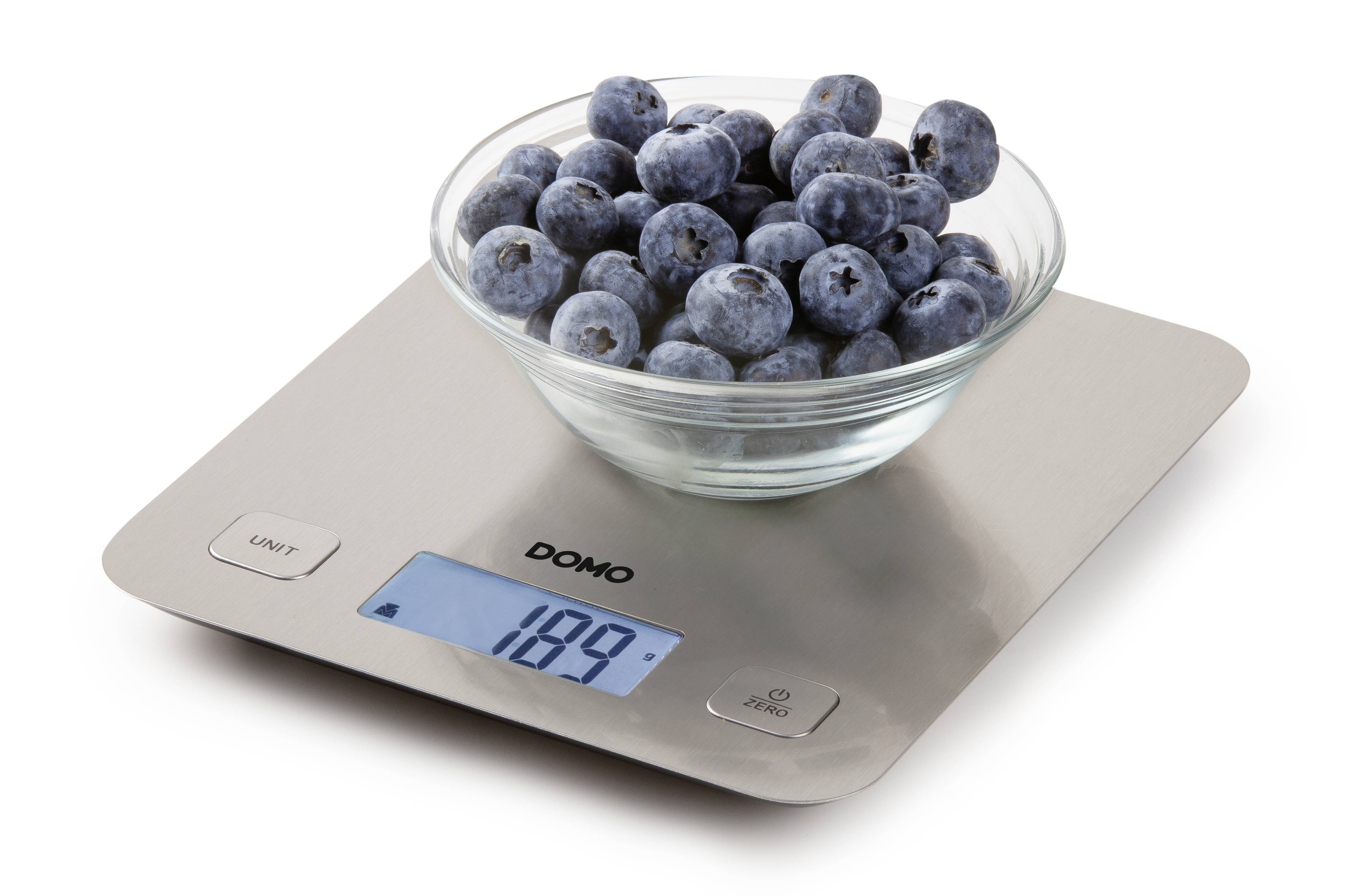 DOMO DO9239W Bilancia da cucina digitale digitale Portata max.=5 kg Bianco 217 x 187 x 16.5-9
