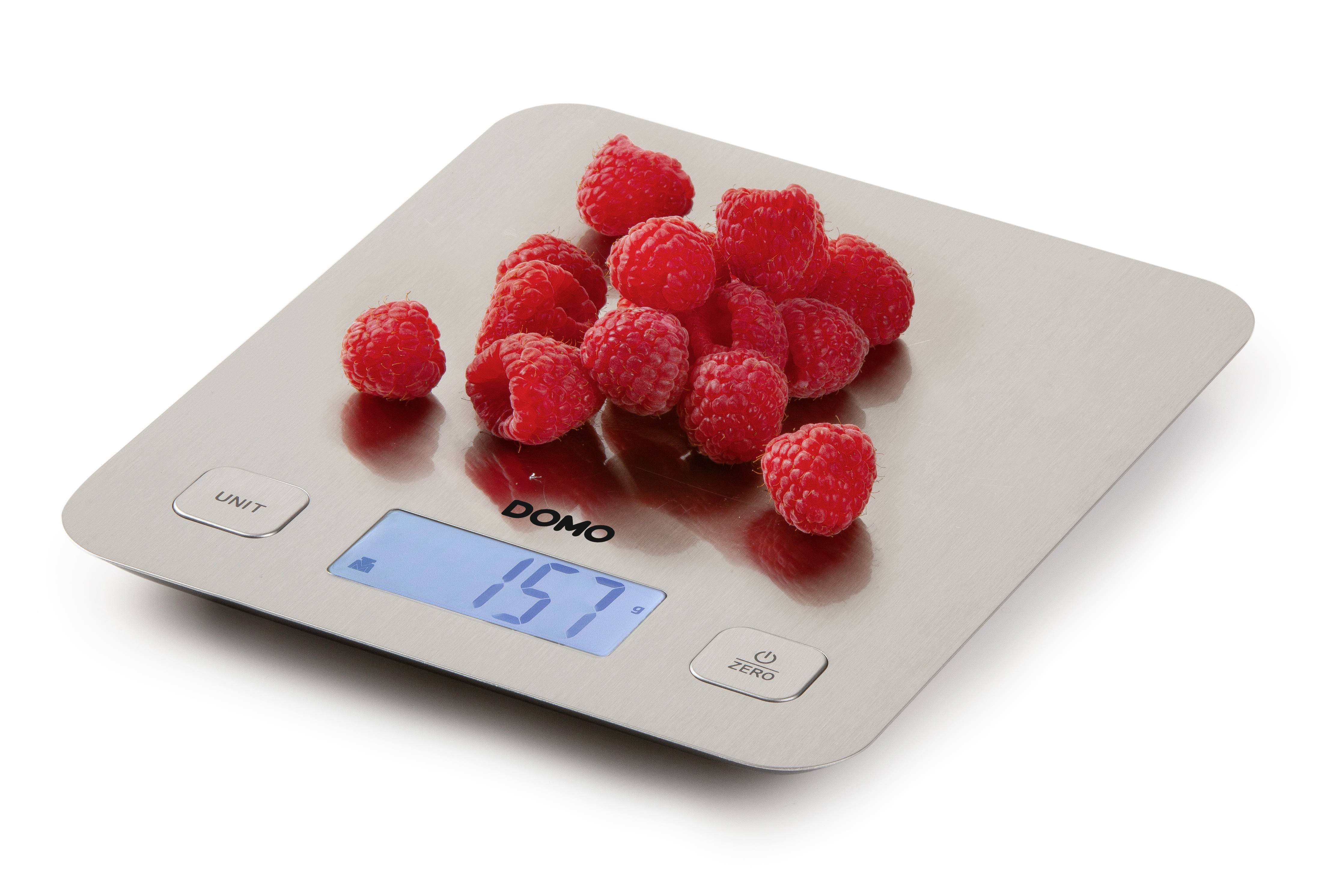 DOMO DO9239W Bilancia da cucina digitale digitale Portata max.=5 kg Bianco 217 x 187 x 16.5-10