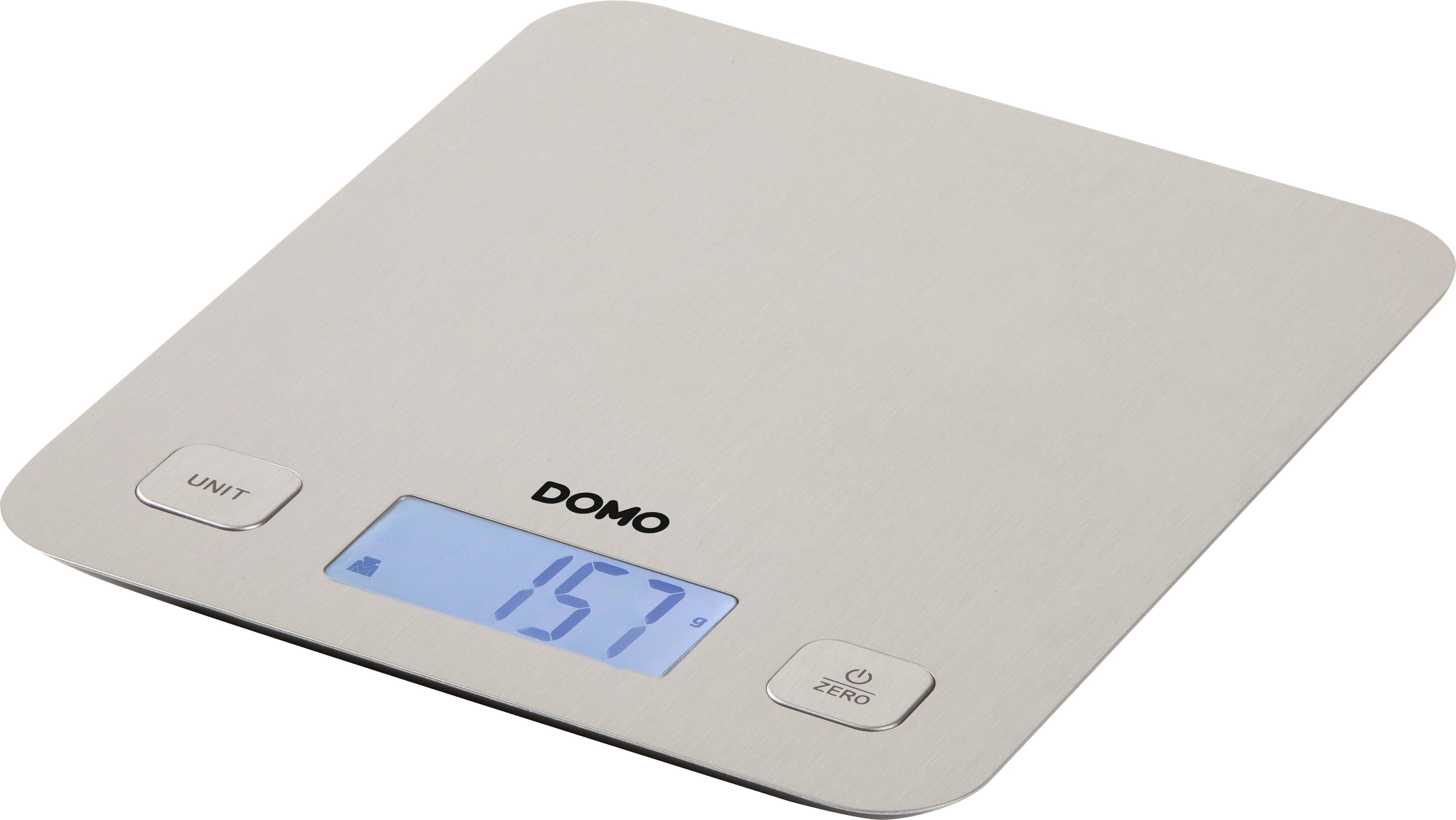 DOMO DO9239W Bilancia da cucina digitale digitale Portata max.=5 kg Bianco 217 x 187 x 16.5-0