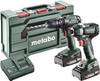 Metabo Combo-Set SB 18 + SSD 18 LT 200 BL -Trapano avvitatore a percussione a batteria, Avvitatore a percussione a batteria incl. batteria ricaricabile, incl. caricabatterie