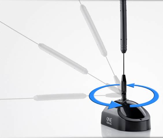 One For All SV 9311-5G Antenna passiva a stilo DVB-T/T2 Ambiente interno Nero-6