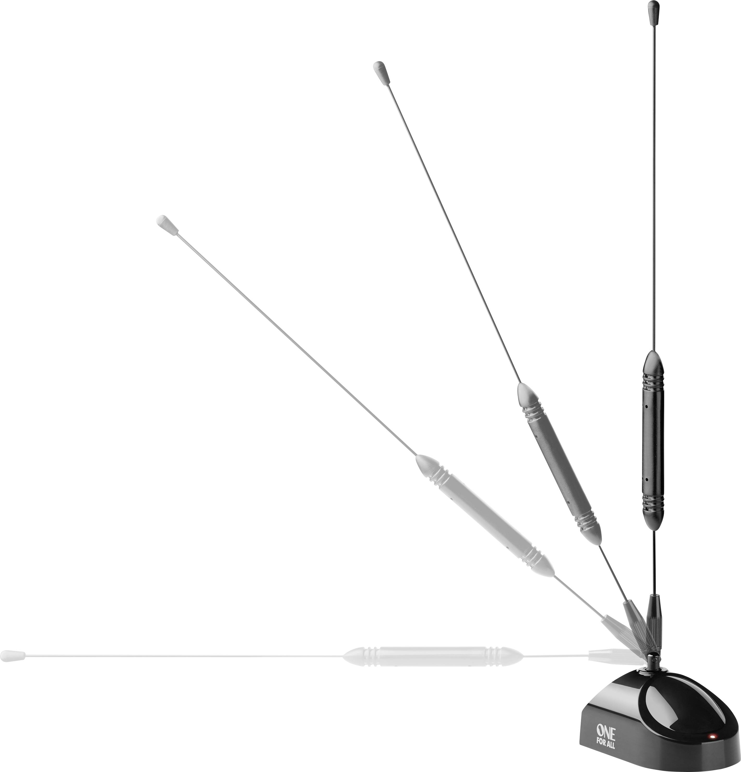 One For All SV 9311-5G Antenna passiva a stilo DVB-T/T2 Ambiente interno Nero-2