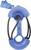 Dispositivo medico blu con due tubi neri e un manico blu, probabilmente utilizzato per assistere in caso di problemi respiratori.