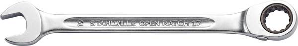 Stahlwille 41171010 17 10 GEWINKELT Chiave a cricchetto combinata  Misura (metrica) 10 mm