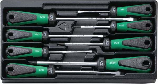 Stahlwille 4892 SATZ DRALL-SCHRAUBENDREHER M. DREIKOMPONENTENGRIFF  Kit cacciaviti