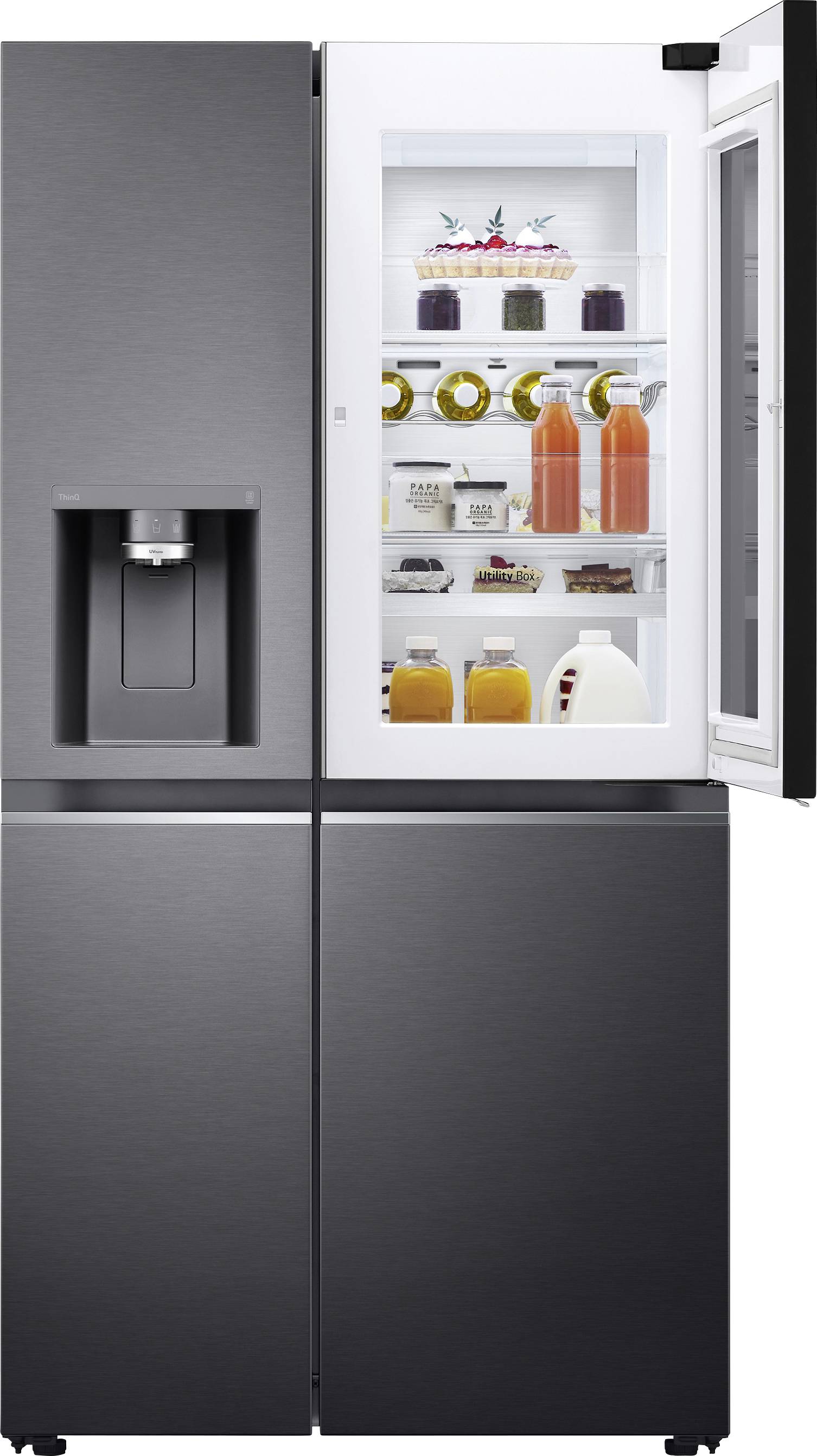 LG InstaView GSXV91MCAE Side by Side Door in DoorTM 635lt Classe energetica E-12